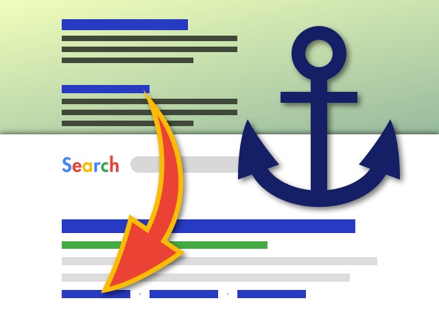 Jump to links in Google search results